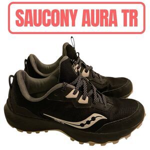 Saucony Aura TR Women’s Shoes Sneakers Size 9.5 Black Walking Running Gym Shoes